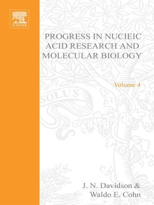 cover image of Progress in Nucleic Acid Research and Molecular Biology